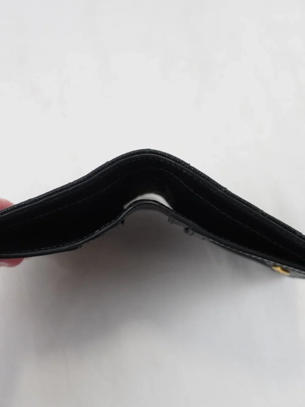 Saint Laurent Cassandre Matelasse Bi-Fold Wallet In Grain Black Leather - NWT - Picture 7 of 11